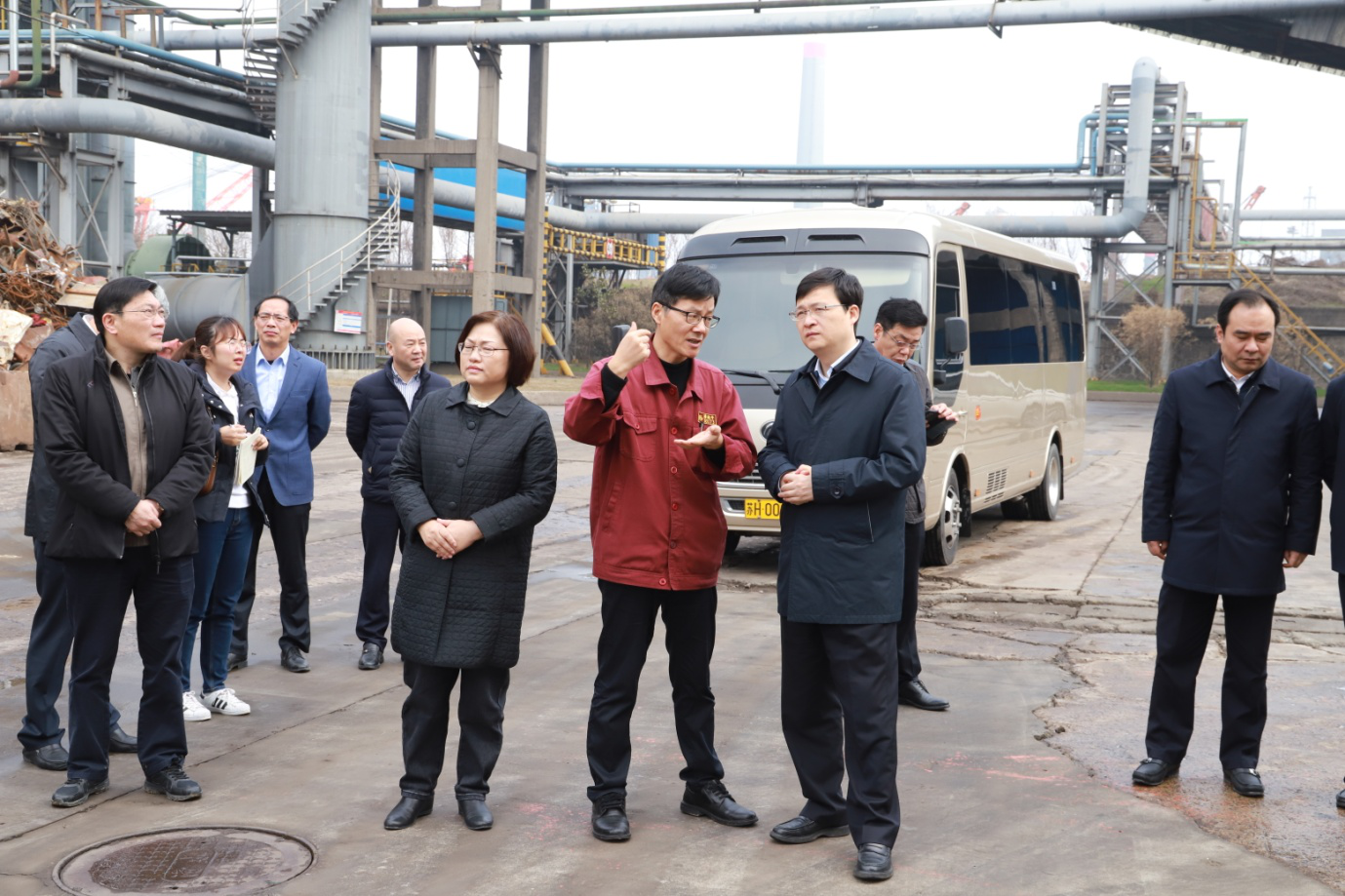 市長陳之常來淮鋼召開淮鋼特鋼“十四五” 規劃調研座談會