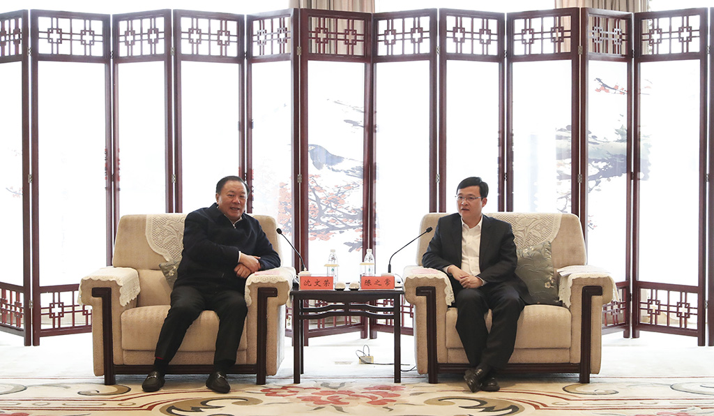 集團董事局主席沈文榮來淮鋼調研指導